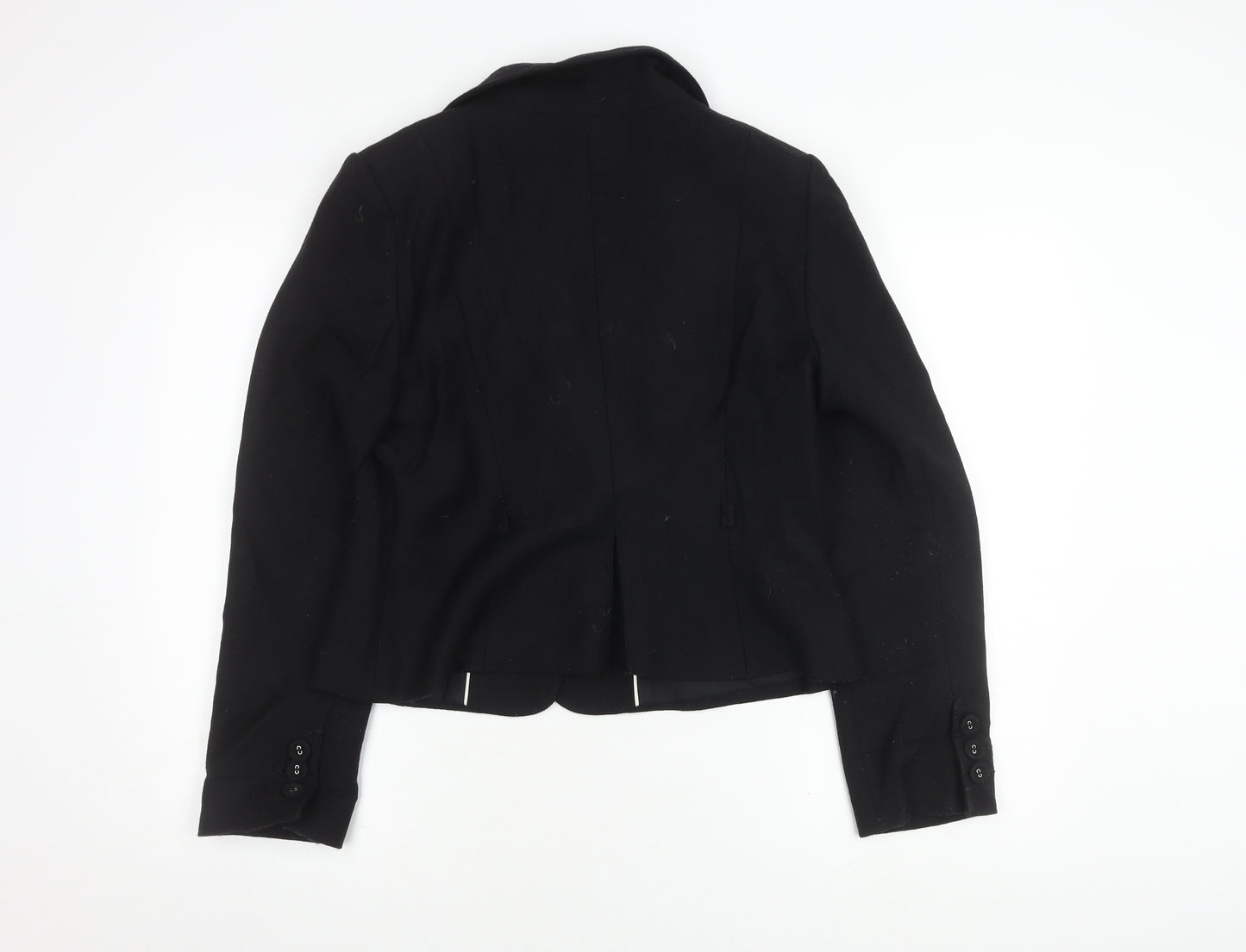 Coast Women's Black Wool Blazer, Size 16, Elegant Business Wear