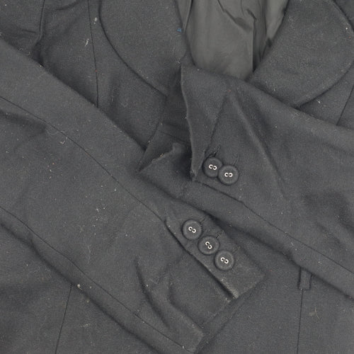 Coast Women's Black Wool Blazer, Size 16, Elegant Business Wear