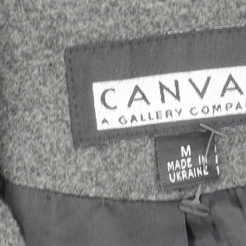 CANVAS Women's Grey Check Overcoat Jacket M