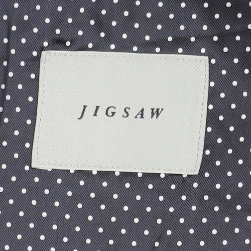 Jigsaw Men's Grey Wool Blazer 42R Single-Breasted