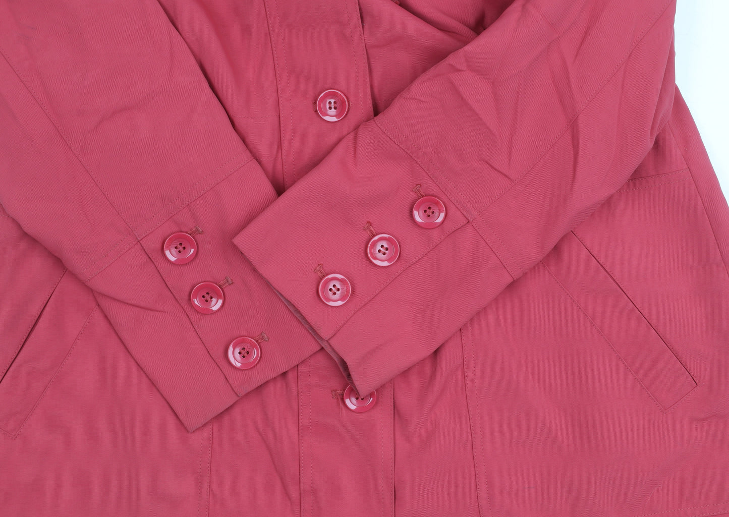 Marks and Spencer Women's Pink Trench Coat, Size 16