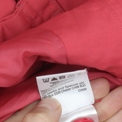 Marks and Spencer Women's Pink Trench Coat, Size 16