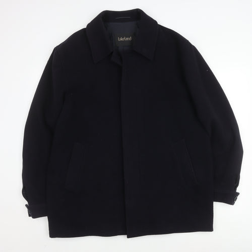 Lakeland Unisex Black Wool Overcoat - Size M