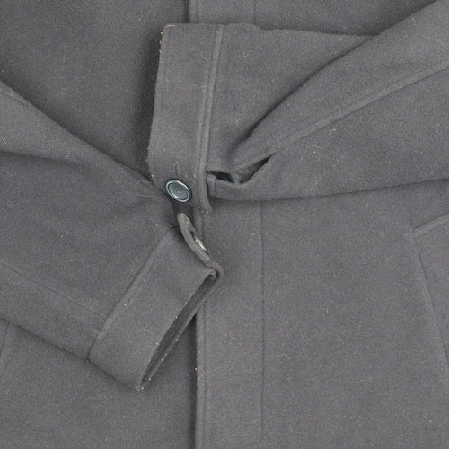 Lakeland Unisex Black Wool Overcoat - Size M