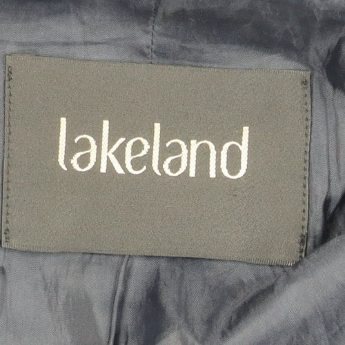 Lakeland Unisex Black Wool Overcoat - Size M