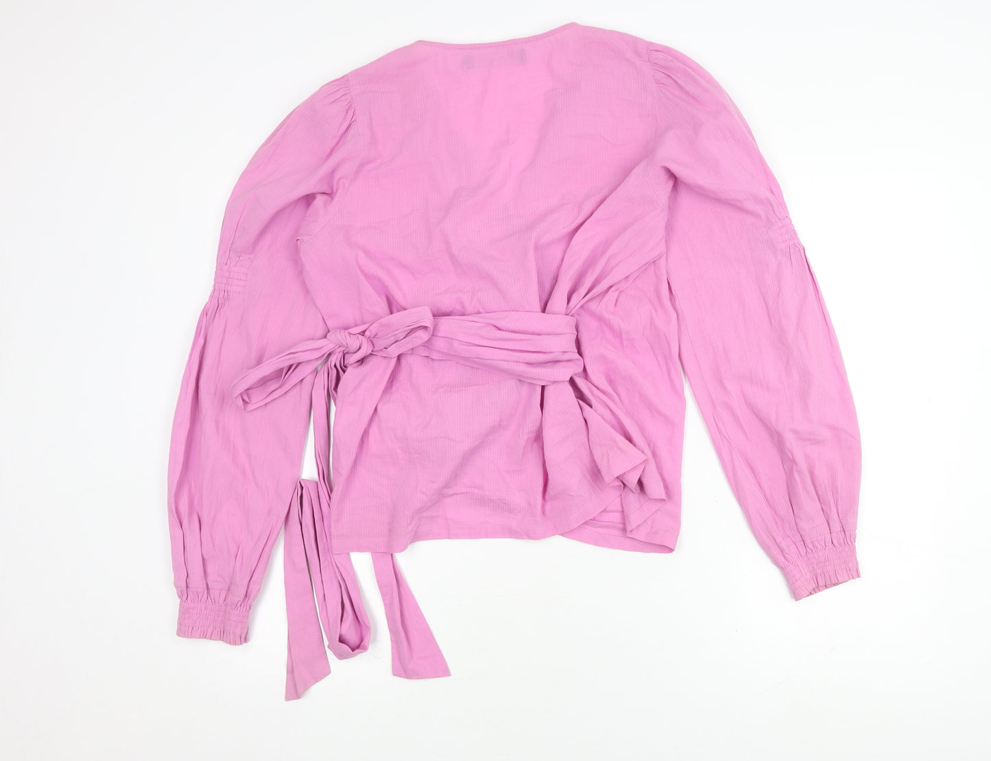 Vero Moda Women's Pink Wrap Blouse L