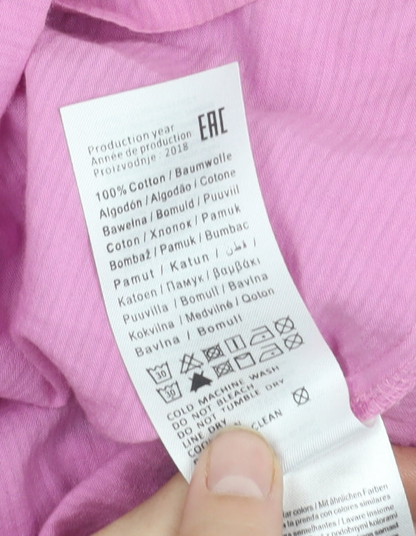 Vero Moda Women's Pink Wrap Blouse L