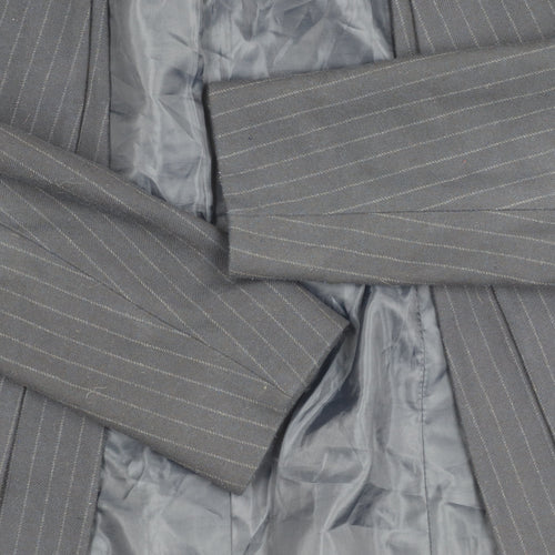 Next Women's Black Petite Pinstripe Blazer, Size 14