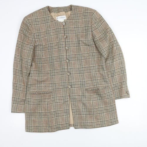 Liz Claiborne Beige Plaid Blazer for Women Size 16