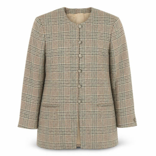Liz Claiborne Beige Plaid Blazer for Women Size 16