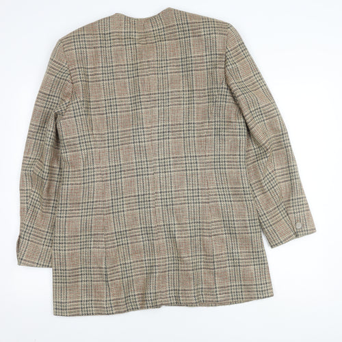 Liz Claiborne Beige Plaid Blazer for Women Size 16