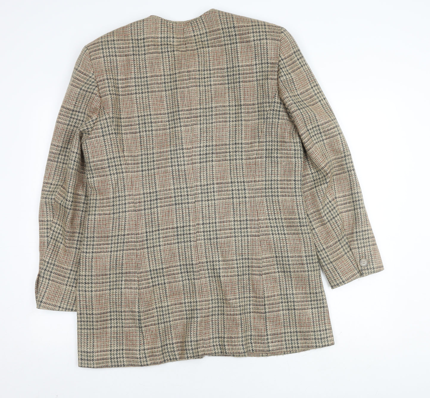 Liz Claiborne Beige Plaid Blazer for Women Size 16
