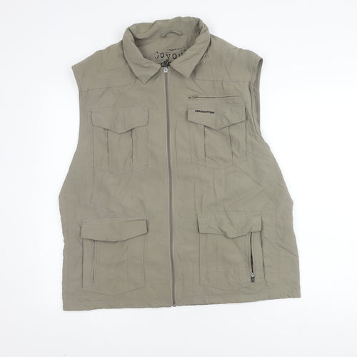 Craghoppers Men's XL Green Waistcoat with Pockets