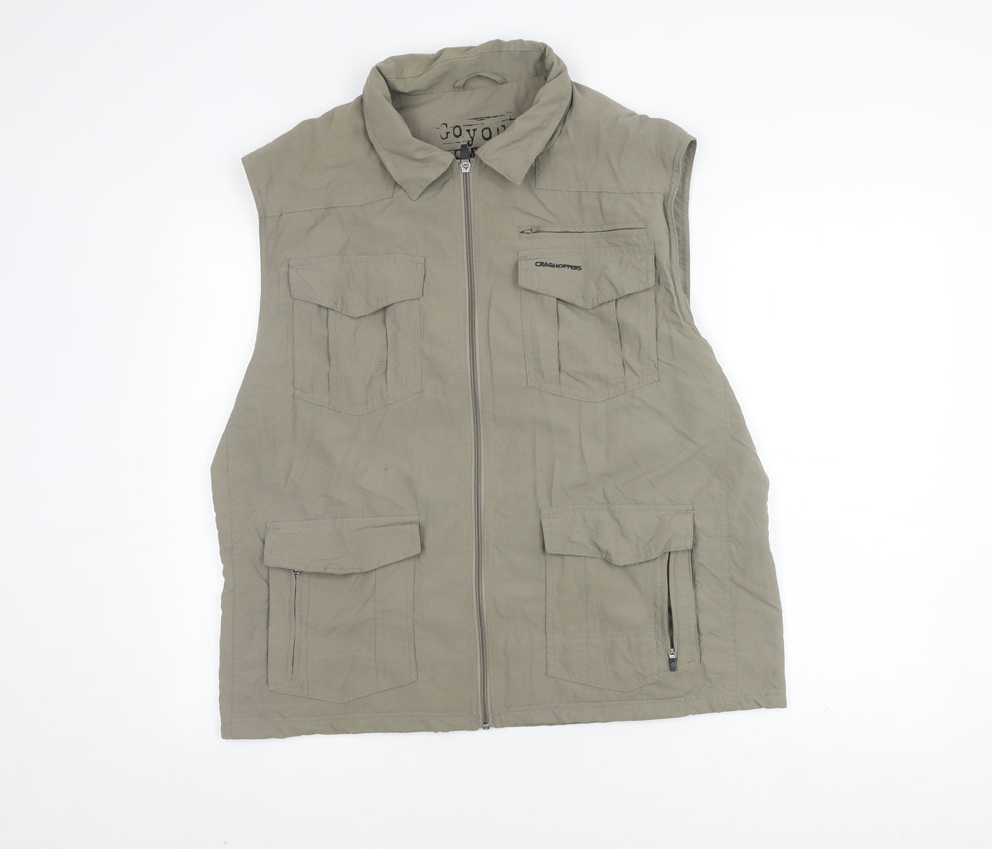 Craghoppers Men's XL Green Waistcoat with Pockets