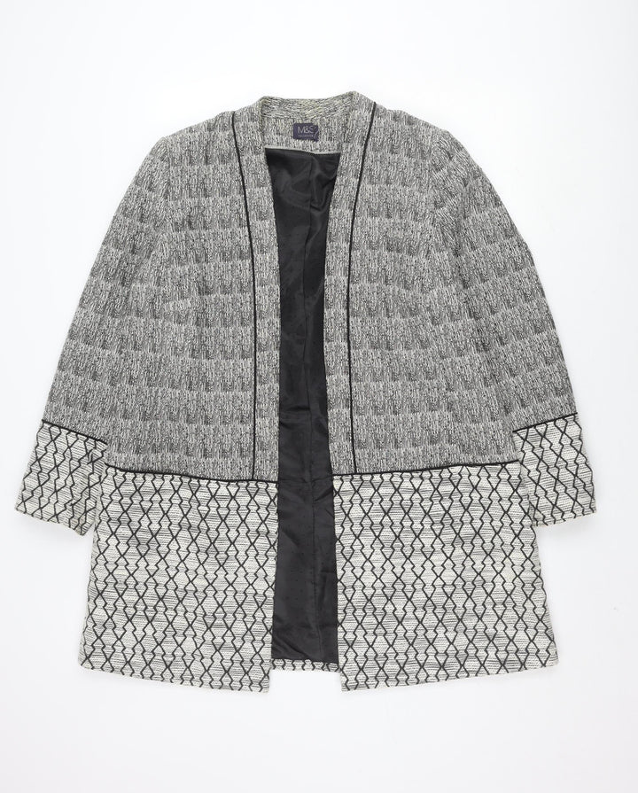 Marks and Spencer Women's Black Jacket - Size 16