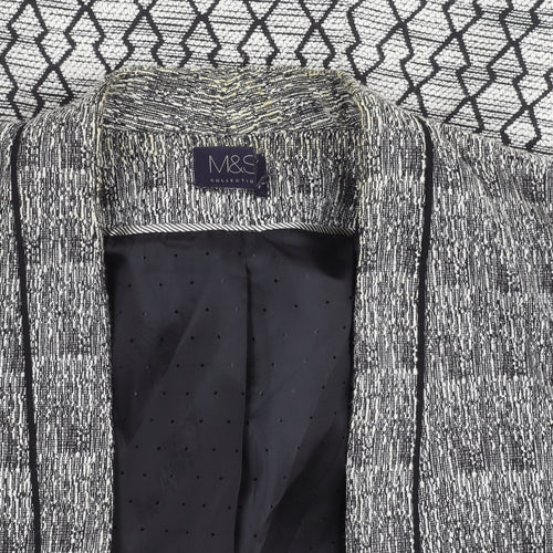 Marks and Spencer Women's Black Jacket - Size 16