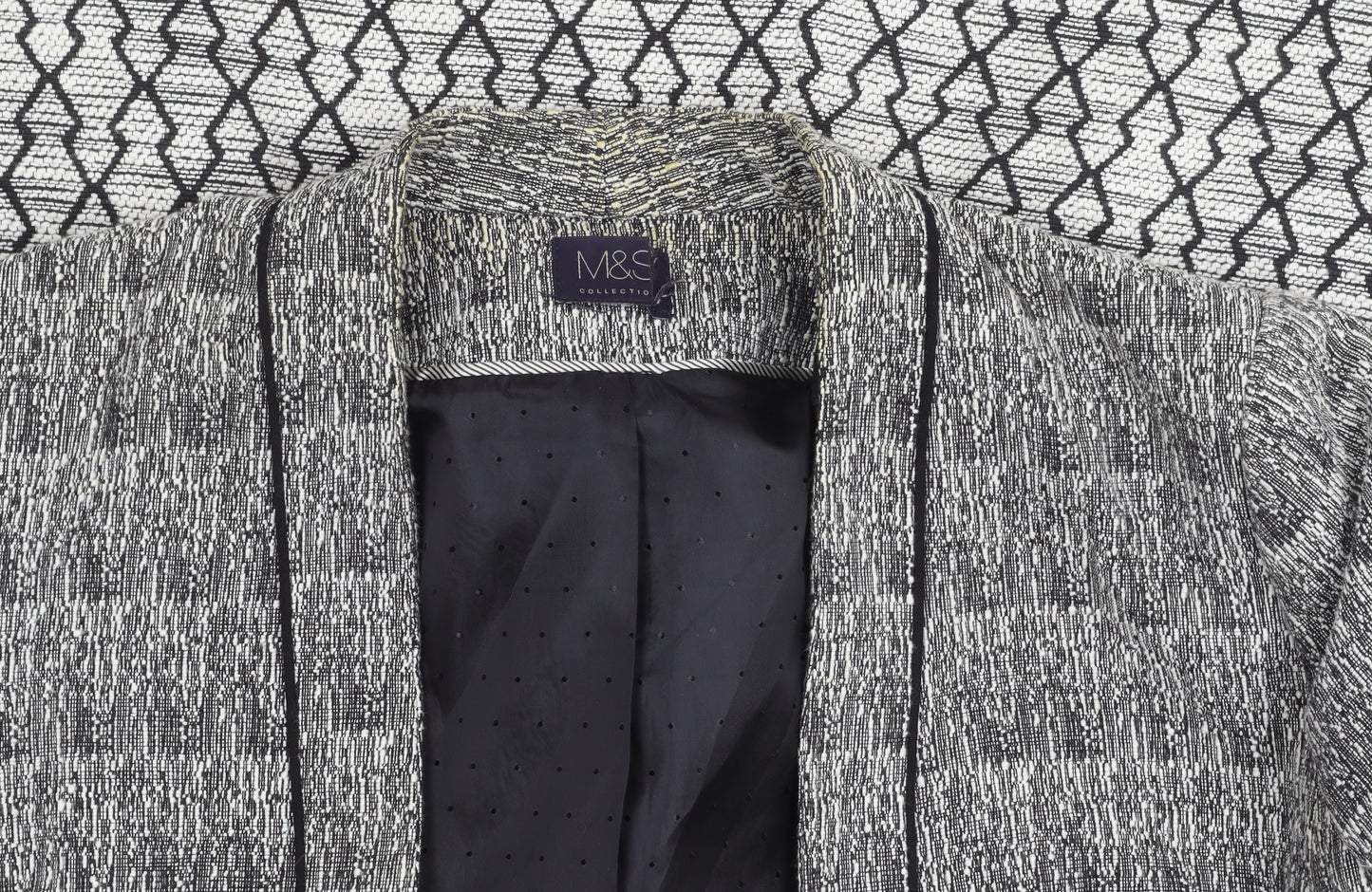 Marks and Spencer Women's Black Jacket - Size 16
