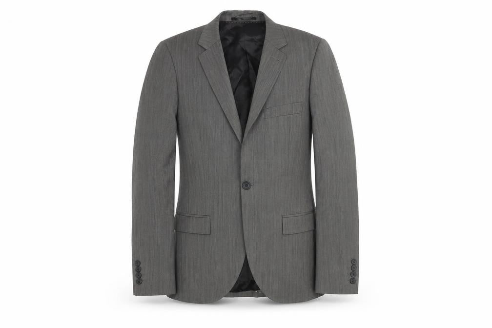 Front view of Topman Men's Grey Suit Jacket, size 34