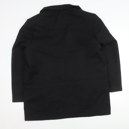 ASOS Design Women's Black Blazer UK 18 Double-Breasted