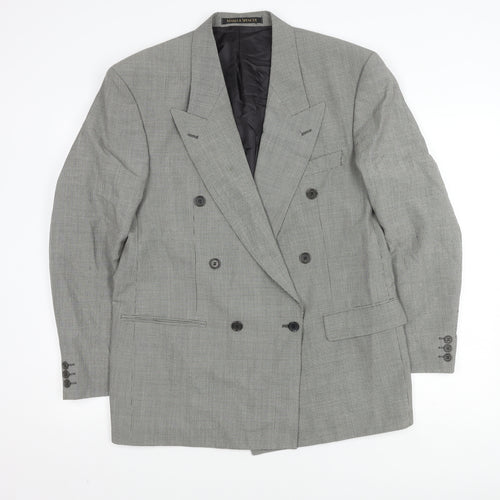 St. Michael Men's Black & White Check Blazer, 40R