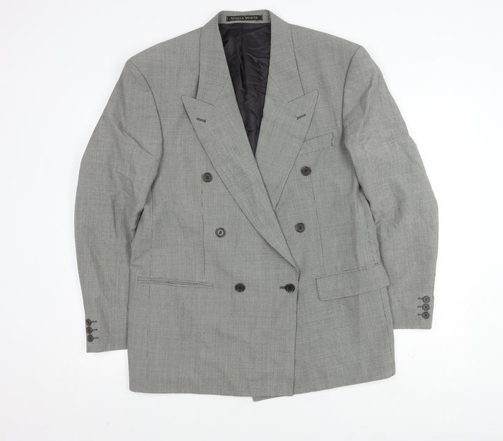 St. Michael Men's Black & White Check Blazer, 40R