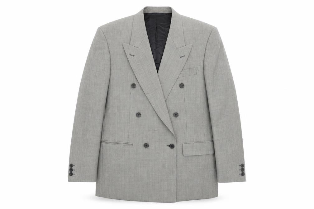 Front view of St Michael Men's Black & White Check Blazer, 40R