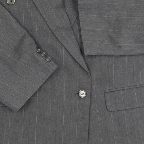 Burton Men's Black Double-Breasted Blazer, Size 44R