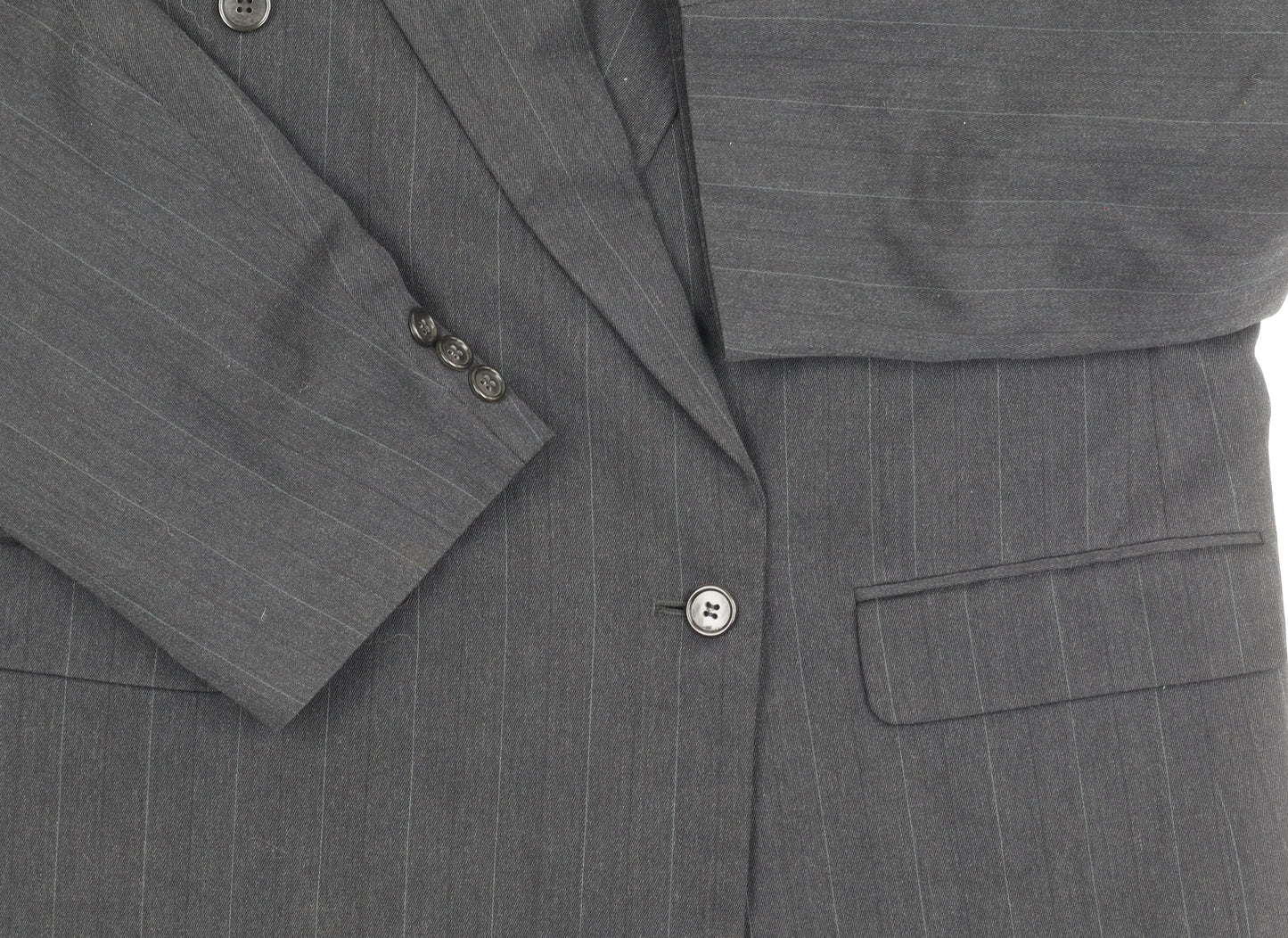Burton Men's Black Double-Breasted Blazer, Size 44R