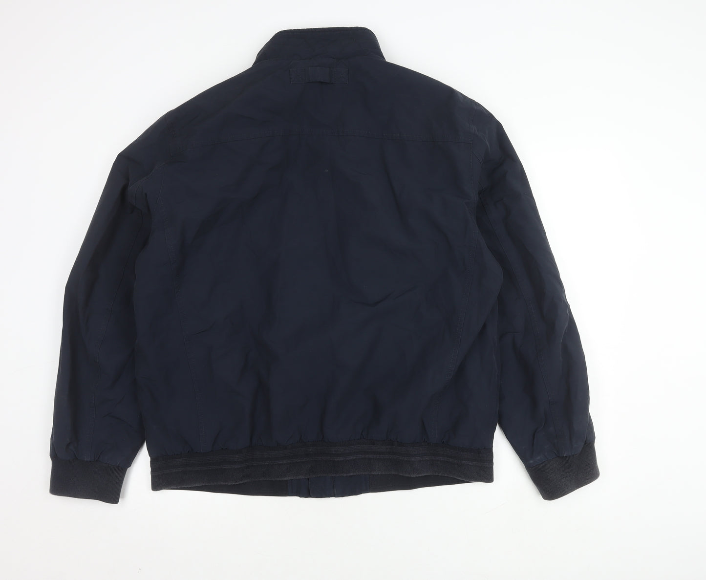 GANT Men's Blue XL Bomber Jacket with Zipped Pockets