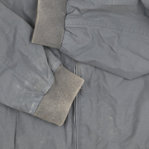 GANT Men's Blue XL Bomber Jacket with Zipped Pockets