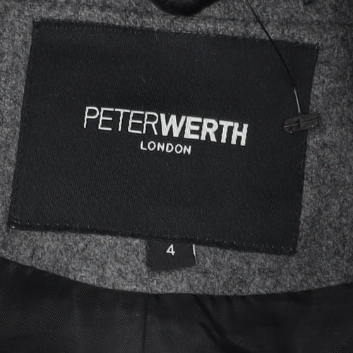 Peter Werth Men's Grey Pea Coat Size 4