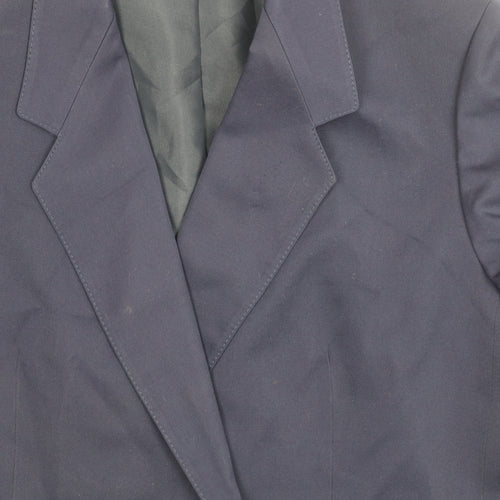 Marks and Spencer Women's Blue Blazer, Size 14, Double-Breasted