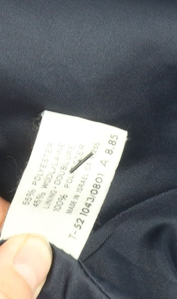 Marks and Spencer Women's Blue Blazer, Size 14, Double-Breasted