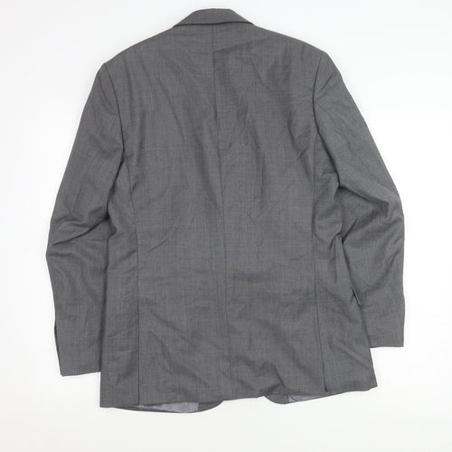 Jasper Conran Men's Grey Blazer 38 Regular Fit Wool Mix