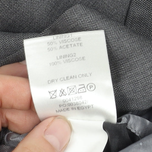Jasper Conran Men's Grey Blazer 38 Regular Fit Wool Mix
