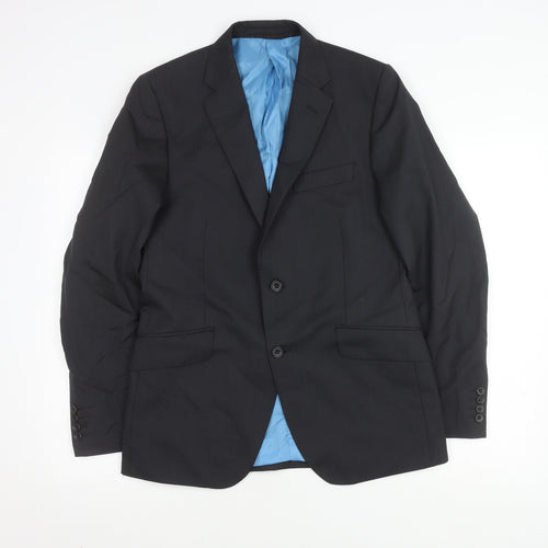 Marks and Spencer Men's Grey Blazer, 38R, Wool