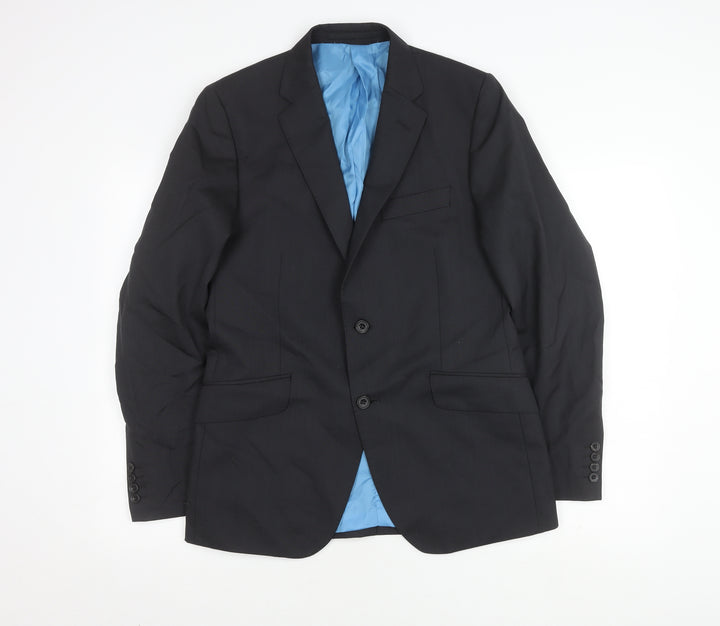 Marks and Spencer Men's Grey Blazer, 38R, Wool