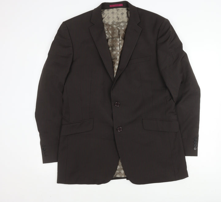 Limehaus Men's Brown Suit Jacket 42 Long Regular