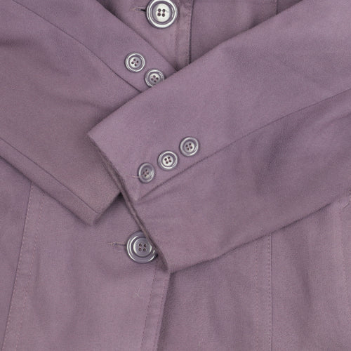 EWM Women's Purple Blazer, Size 22, Button Closure