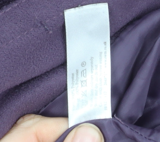 EWM Women's Purple Blazer, Size 22, Button Closure