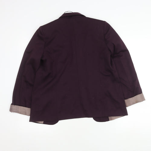 Oasis Women's Purple Blazer, Size 10, Lined, Regular Fit