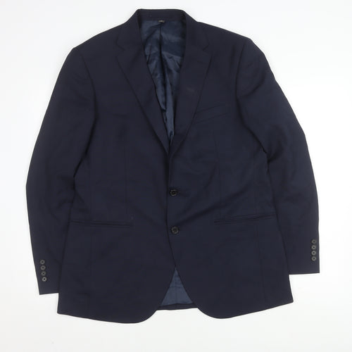 Marks and Spencer Men's Blue Blazer 42 Regular Fit