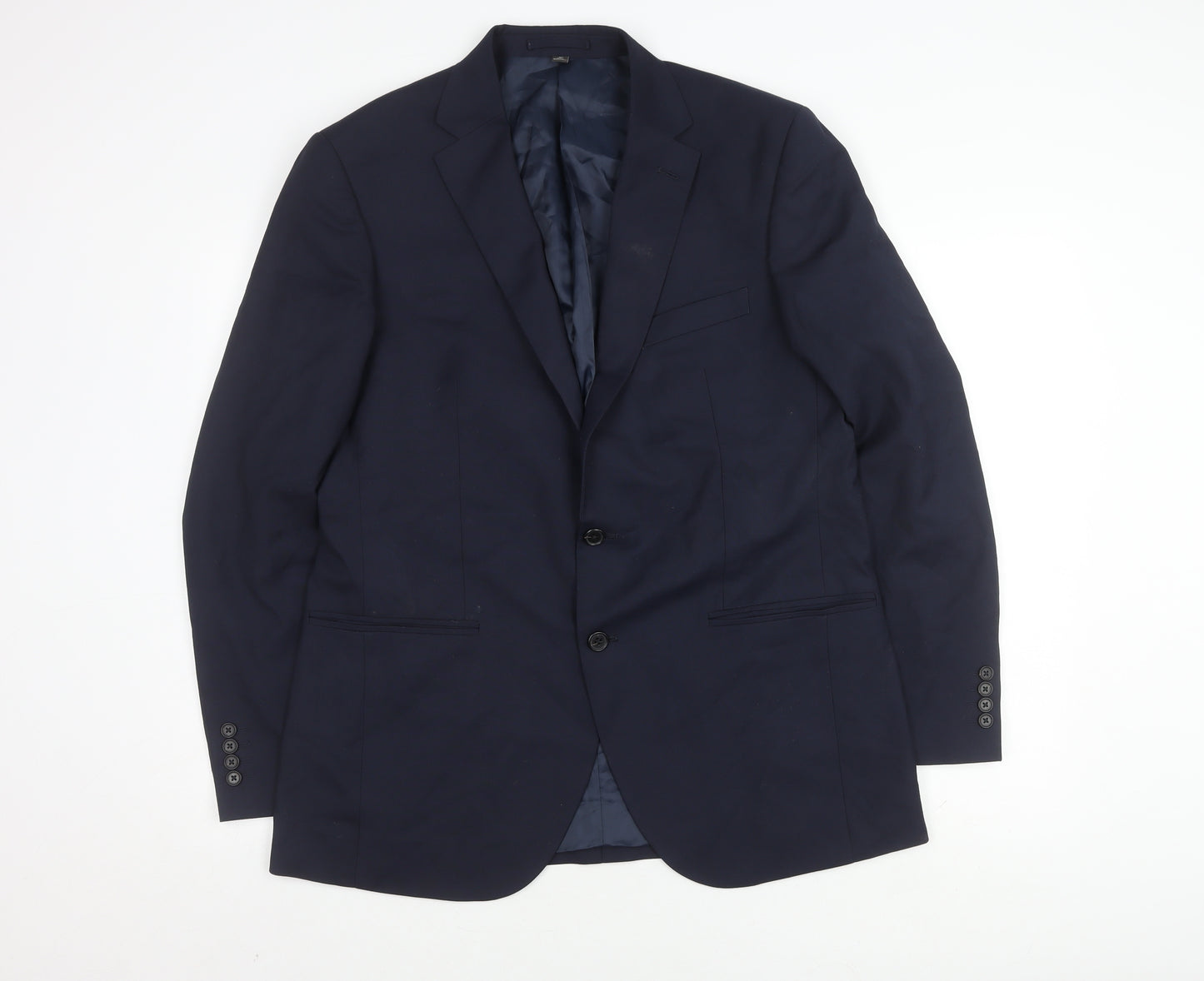 Marks and Spencer Men's Blue Blazer 42 Regular Fit