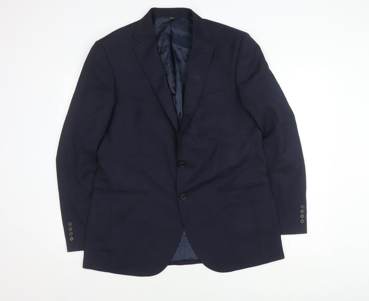 Marks and Spencer Men's Blue Blazer 42 Regular Fit