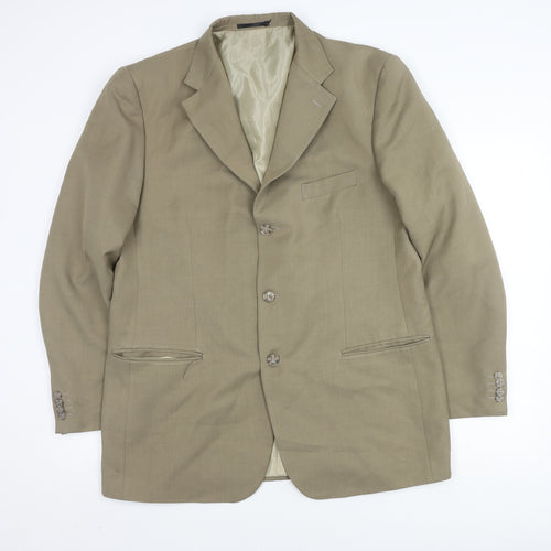 Loupeiz Fashion Beige Blazer for Men, UK Size 44, Business Style