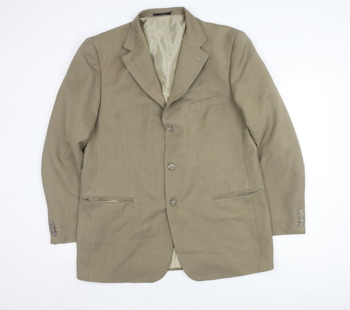Loupeiz Fashion Beige Blazer for Men, UK Size 44, Business Style