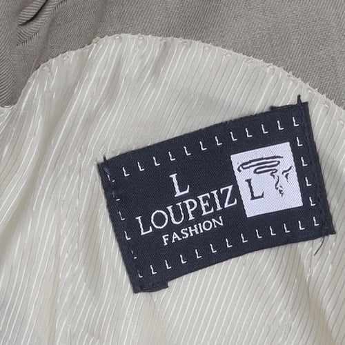 Loupeiz Fashion Beige Blazer for Men, UK Size 44, Business Style