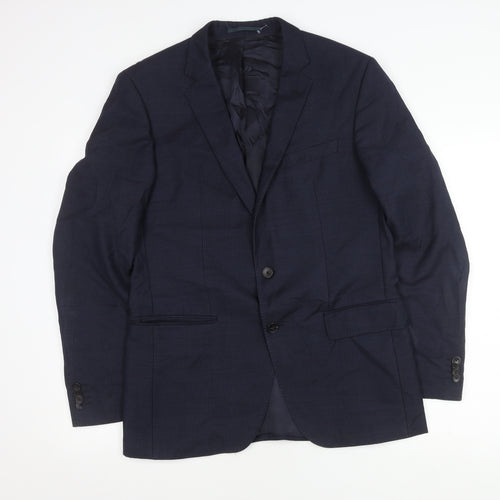 Hugo Boss Men's Blue Regular Fit Suit Jacket 40R