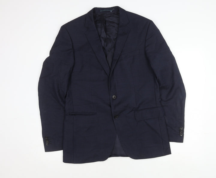 Hugo Boss Men's Blue Regular Fit Suit Jacket 40R
