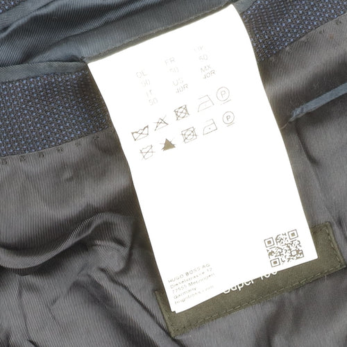 Hugo Boss Men's Blue Regular Fit Suit Jacket 40R